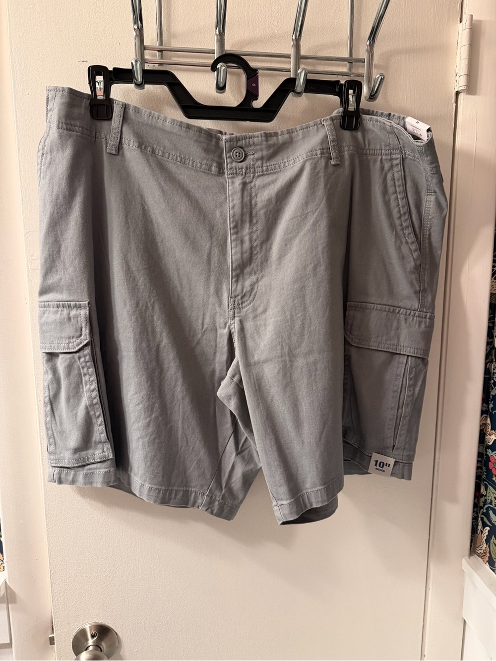 George Light Gray Cargo Shorts for Men